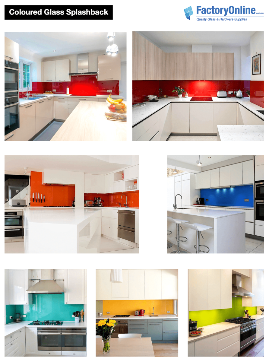 Coloured Kitchen Splashback Sydney