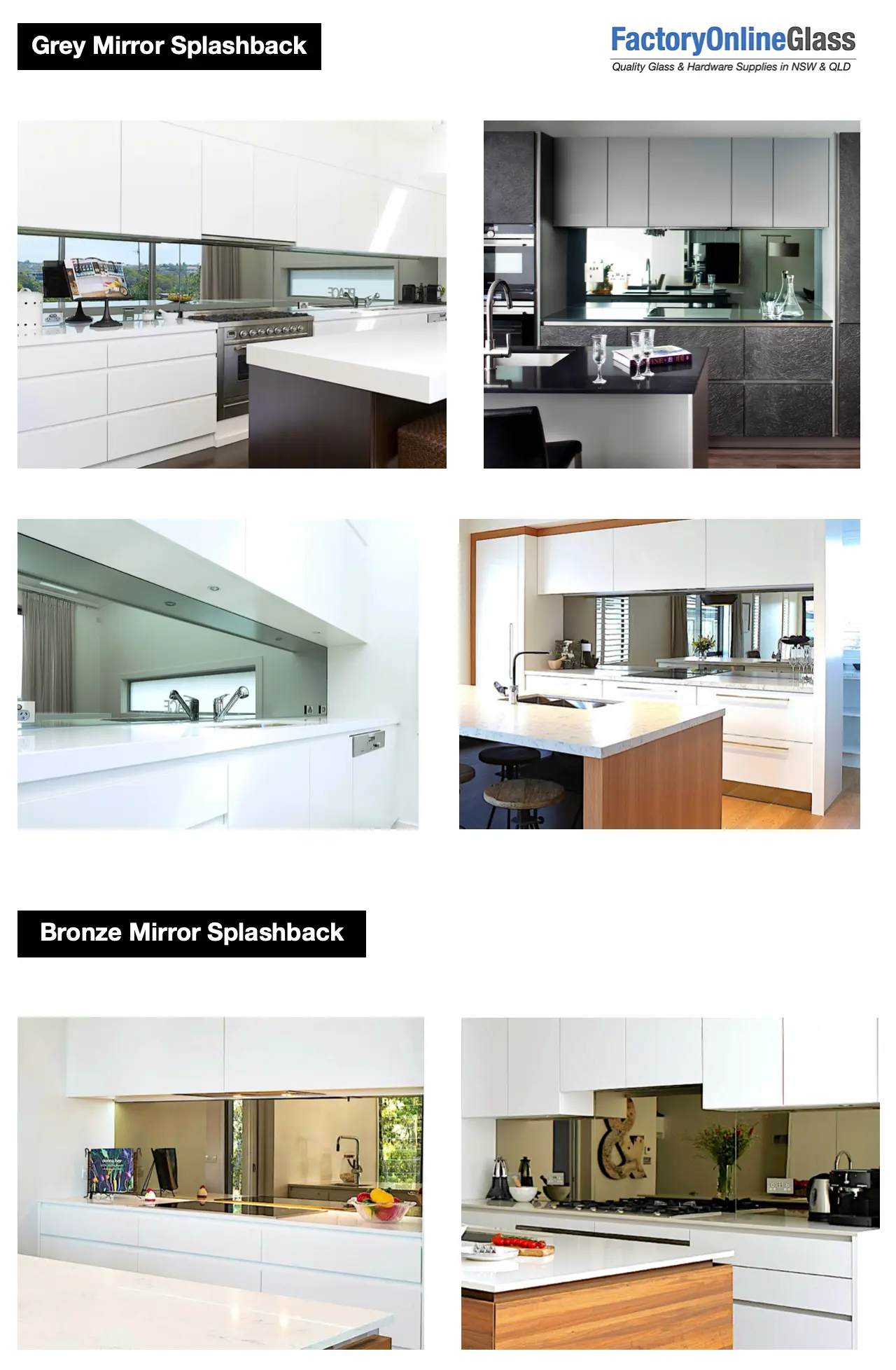 Grey Mirror Splashback Sydney