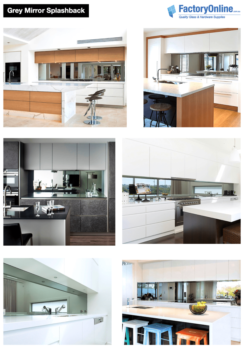 Grey Mirror Kitchen Splashback Sydney