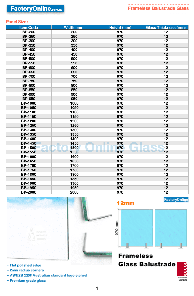 Frameless Glass Balustrades Factory Online Glass in Sydney