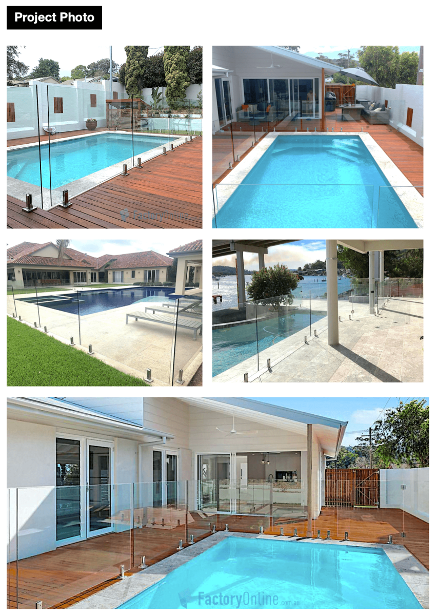 frameless glass pool fence fencing project photo Brisbane Gold Coast Sunshine QLD Queensland