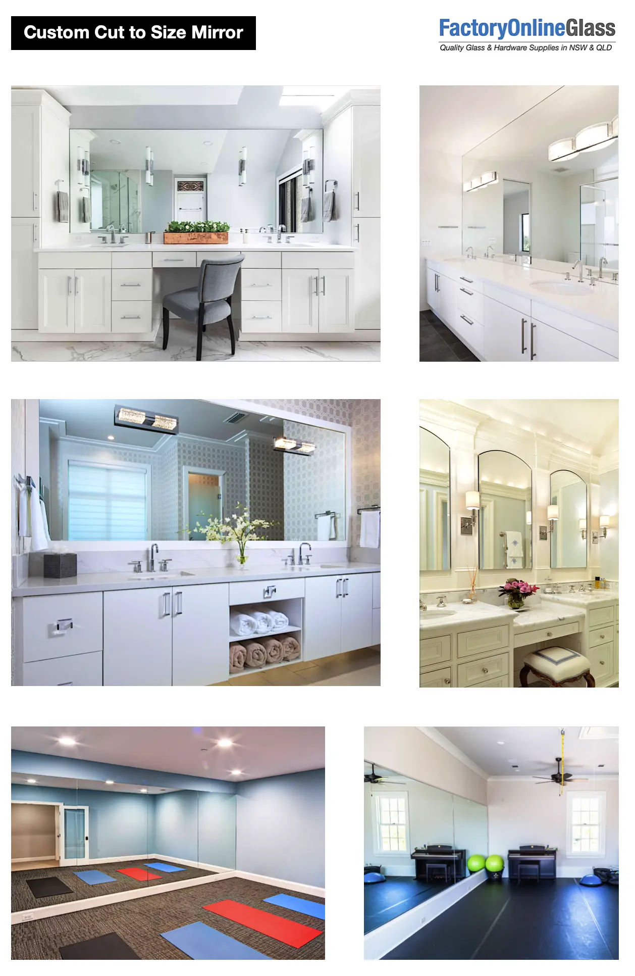mirror cut to size sydney