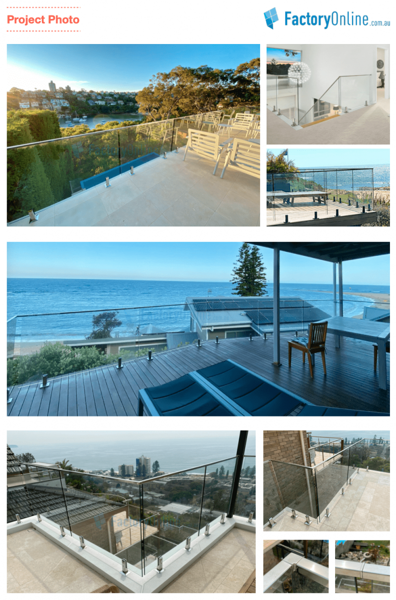 frameless glass balustrade balcony deck project photos