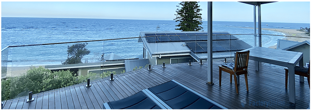frameless glass balustrade project photo Sydney