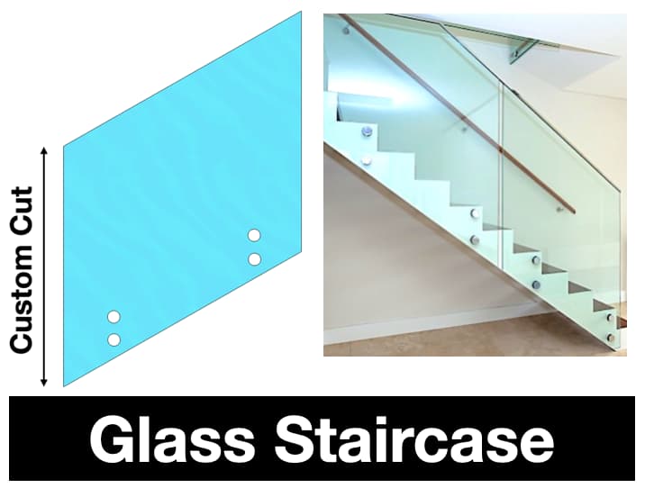 Glass staircase