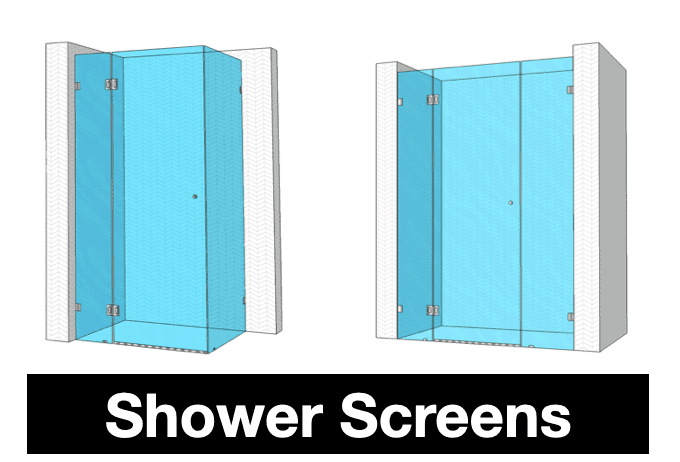 Framelsss Shower Screens Custom Cut Sydney
