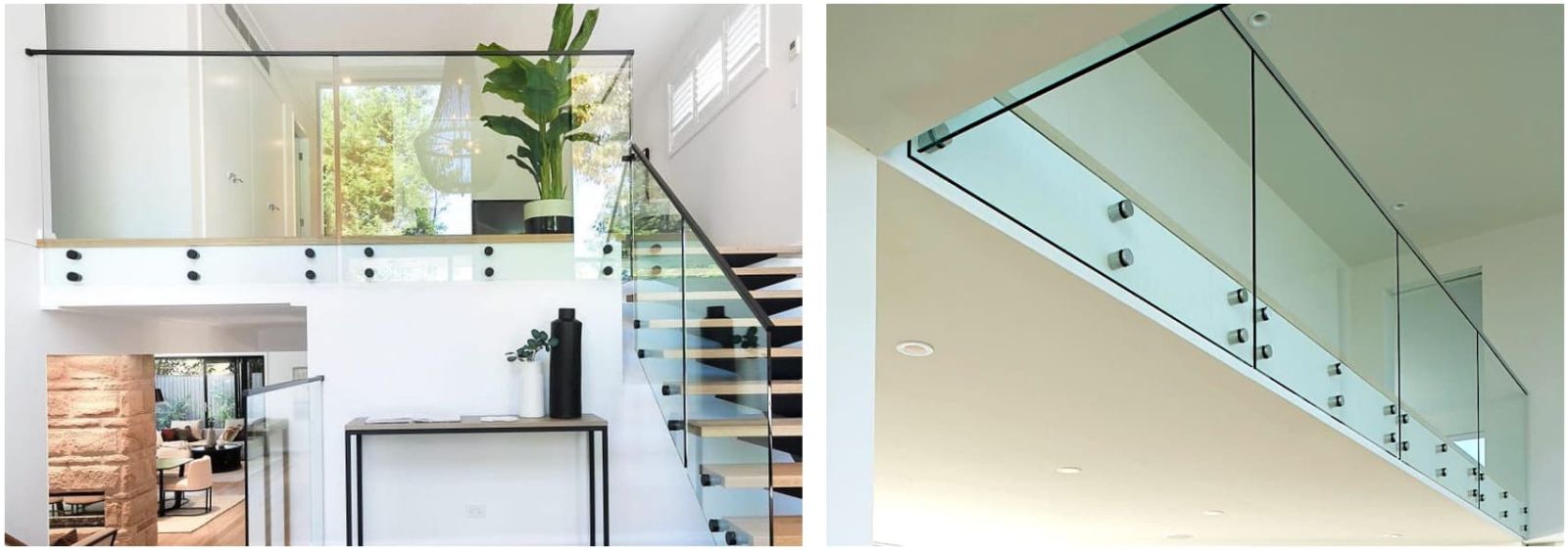 Side mount glass balustrade project photo