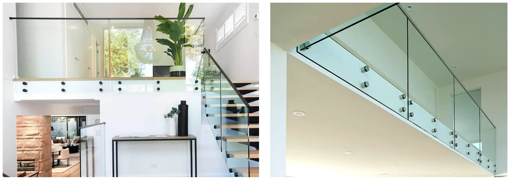 Side mount glass balustrade project photo