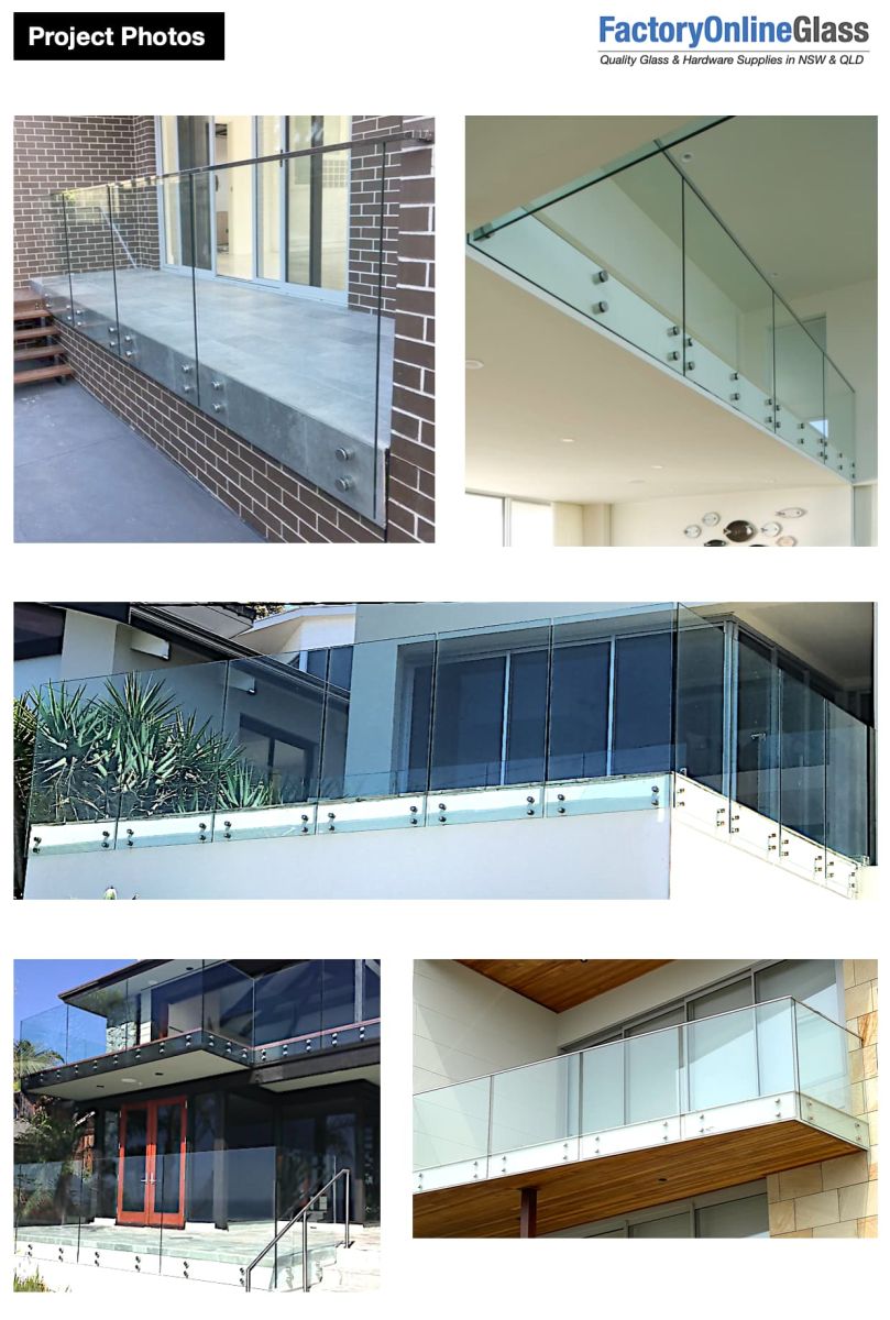 side mount glass balustrade project photos