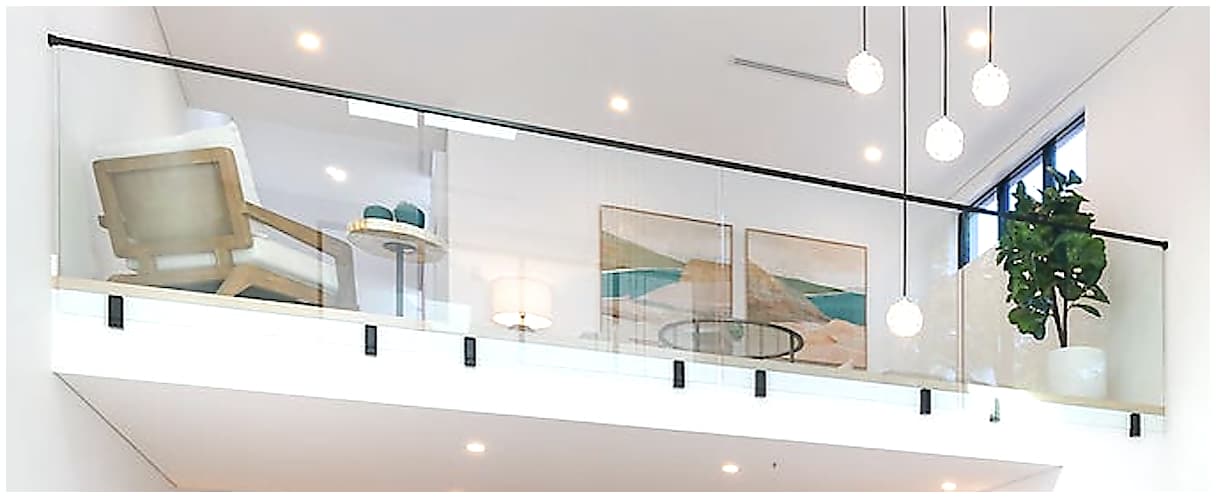 Side mount spigot fixed glass balustrade project photo