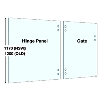 Glass Pool Gate & Hinge Panels