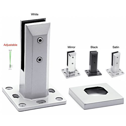 Insulated Pool Spigots - Square Deck Mount [Finish: Mirror]