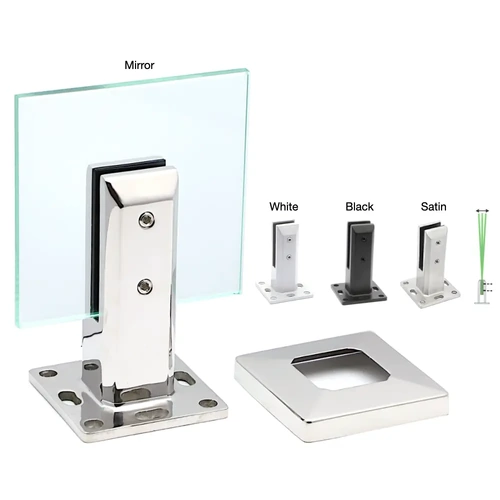 Insulated Pool Spigots - Square Deck Mount [Finish: Mirror]